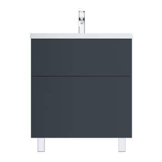 Am.pm Gem M90FSX07522GM32  тумба под раковину 75 см графит матовый